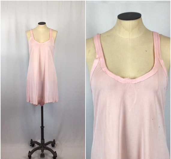 Vintage 40s step in | Vintage pale pink rayon knit on… - Gem