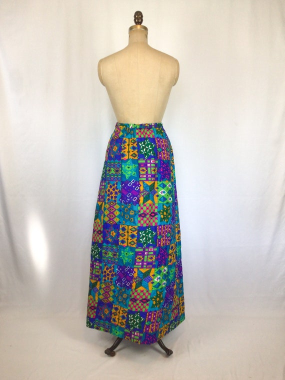 Vintage 60s skirt | Vintage patchwork quilted ski… - image 8