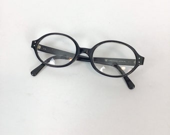 Vintage 60s eye glasses | Vintage AO black framed eye glasses | 1960s American Optical eyewear