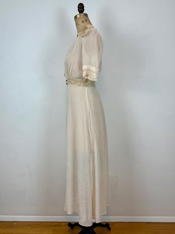 Vintage 30s Robe| Hobert Dressing Gown | 1930s Pa… - image 7