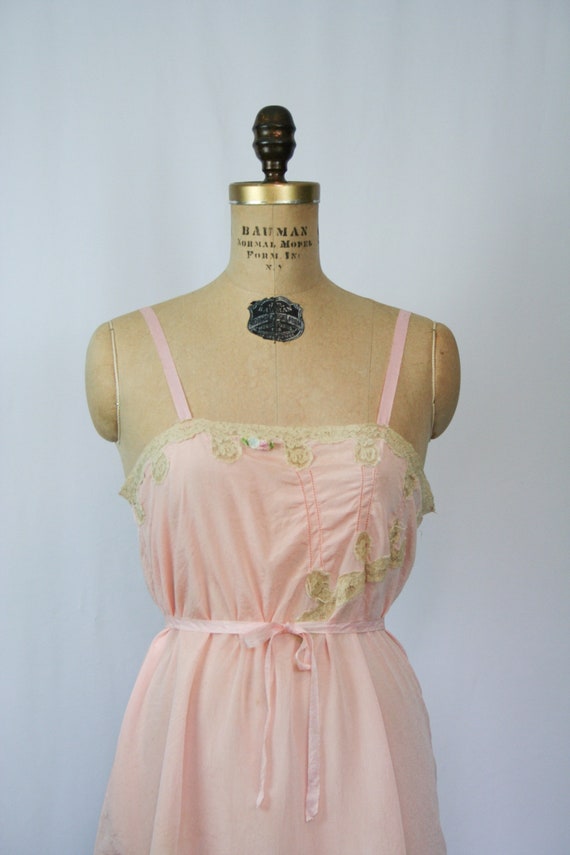 Vintage 20s silk step in | Vintage pink embroider… - image 5