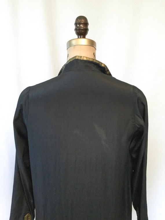 Fiona 20s Tunic | Vintage black silk tunic | 1920… - image 7