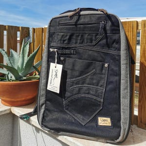 DENIM TRAVEL BACKPACK
