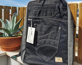 DENIM TRAVEL BACKPACK
