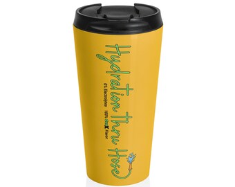 Caneca de viagem em aço inoxidável