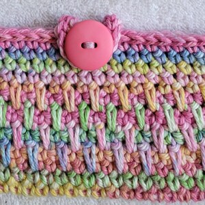 Cotton Crochet Eye Glass Cases in Soft Colors Eastern Nova