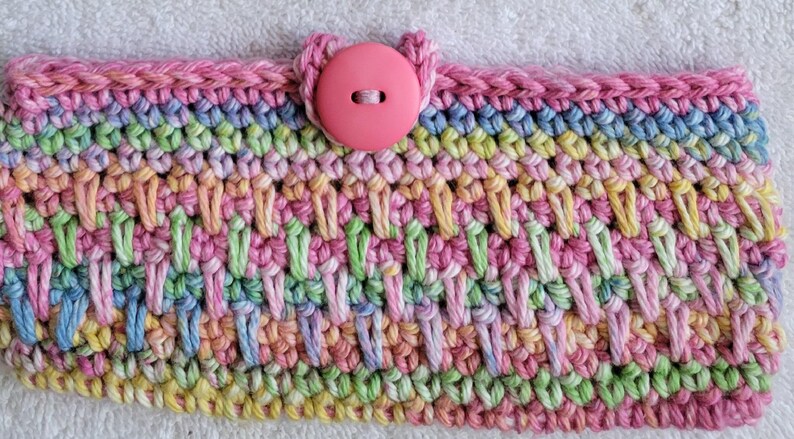 Cotton Crochet Eye Glass Cases in Soft Colors Eastern Nova