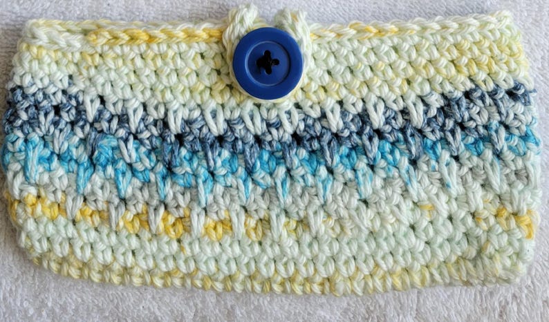 Cotton Crochet Eye Glass Cases in Soft Colors Paris In June