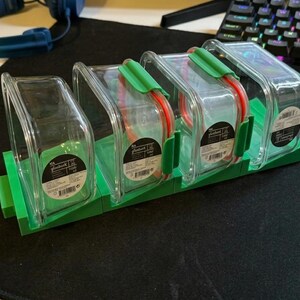 Modulares, 3D-gedrucktes Regal für Lebensmittelbehälter | Stapelbarer Vorratsschrank-Organizer