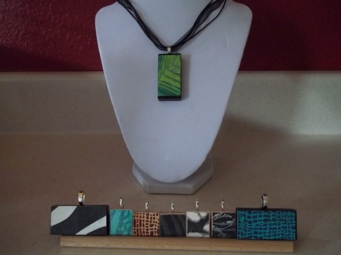10 Make Your Own Game Piece Necklaces Domino Rummikub and Etsy