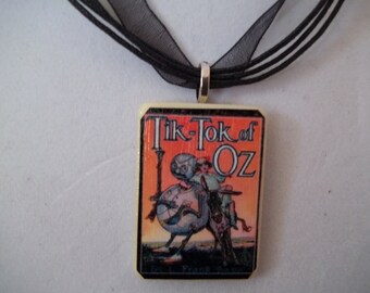 Choice of Wizard of Oz handcrafted Game Piece Necklace on voile necklace with gift bag