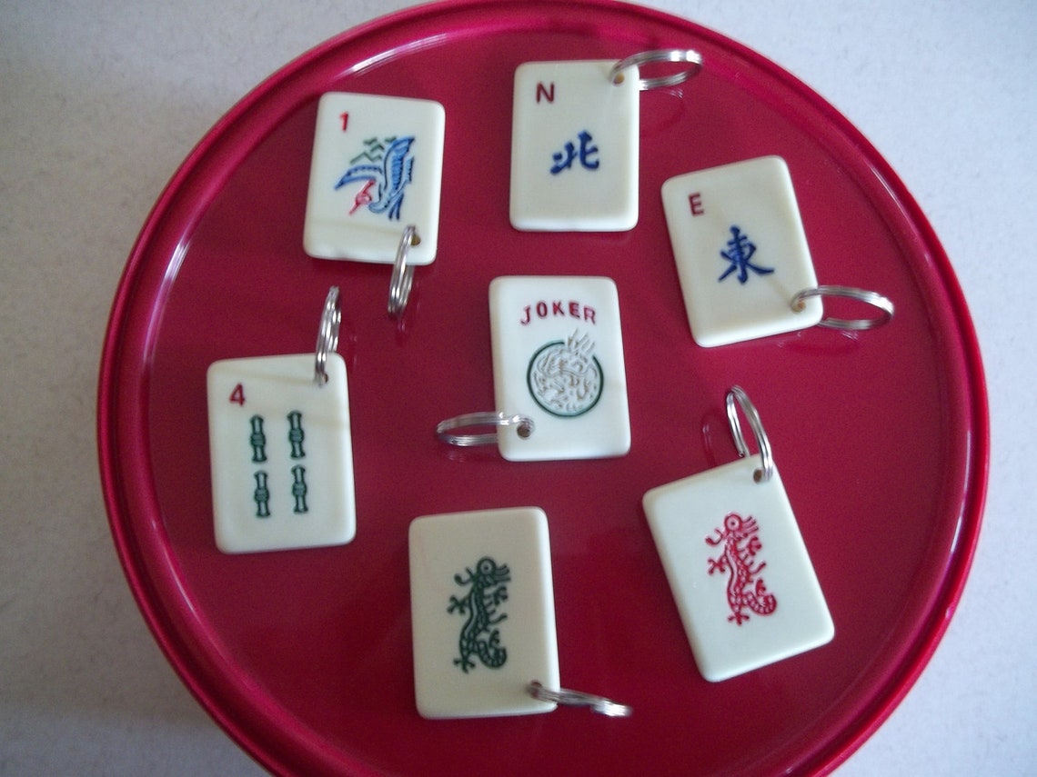 Mahjong Mah jongg Plastic Game Piece Keychain Choose Your Etsy Mahjong Mah jongg Plastic Game Piece Keychain Choose Your Etsy