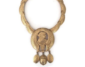 Kenneth Jay Lane Egyptian-Revival Goddess Isis Necklace