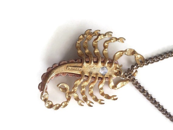 Razza Resin Zodiac Scorpion Pendant Necklace - image 6