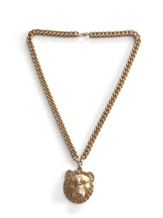 Nettie Rosenstein Gold Lion Pendant Necklace - image 2