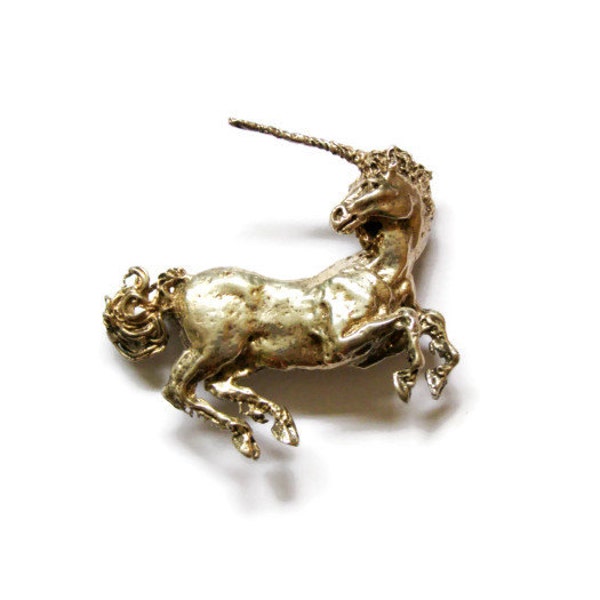 Vintage Metropolitan Museum of Arts Silver Unicorn Brooch Pendant