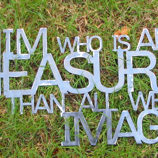 Metal Scripture Wall Hanging Ephesians 3:20