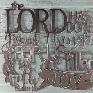 Private Listing- "Go with the Voice", "The Lord has done great things for us..."