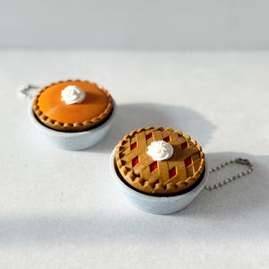Pumpkin Pie Clicker | Thanksgiving Christmas Fall Holiday Dessert| Food Desk Fidget Toy | 3D Printed Gift | Stress Relief, ASMR