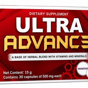 Ultra Advanc3 Nahrungsergänzungsmittel | Pflanzliche Formel mit Vitaminen und Mineralstoffen | 30 Kapseln | Unterstützung des Wohlbefindens