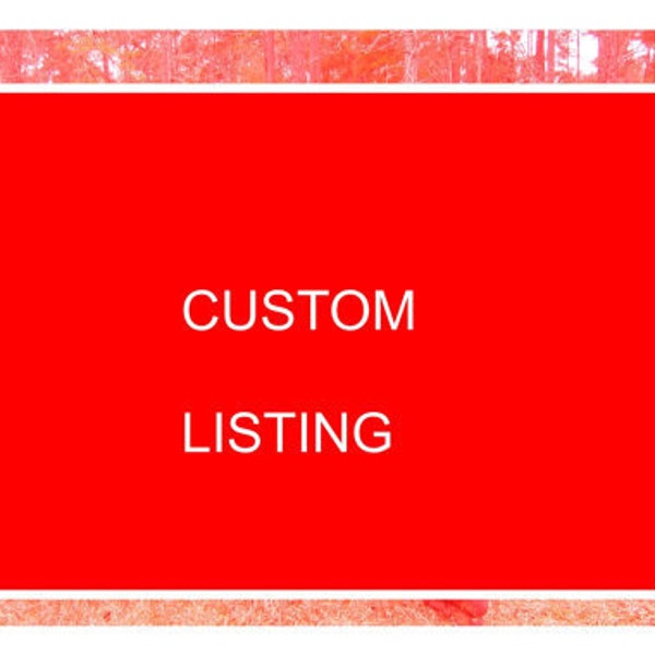 CUSTOM LISTING for HEATHER