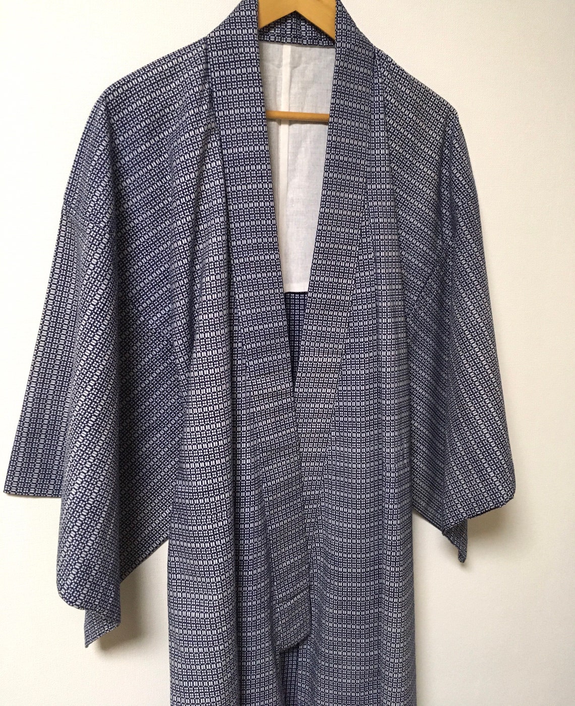 Vintage kimono for men Yukata Cotton kimono Geometric Etsy