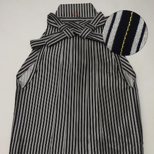 Vintage hakama - Black/Silver/Gold, Stripe, Andon hakama, Japanese men&#39;s hakama, Traditional hakama