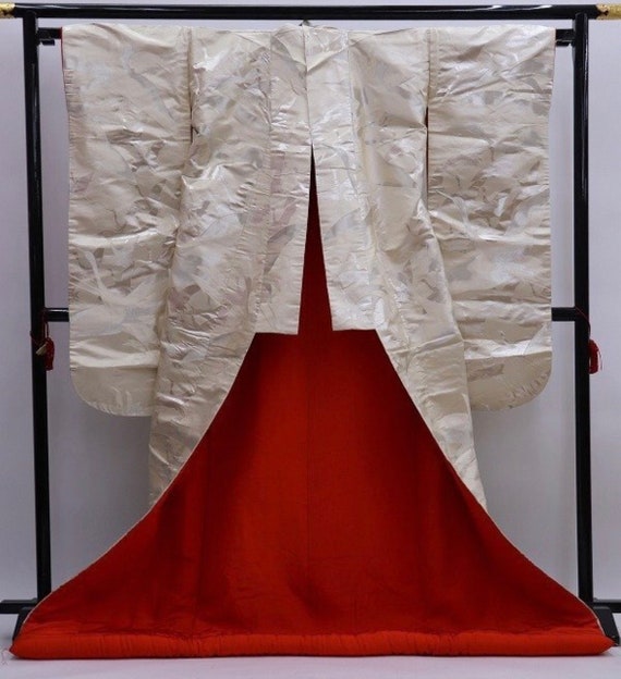 Vintage kimono - Uchikake, Shiromuku/White Uchikak