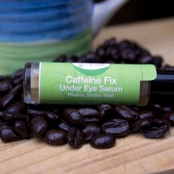 Under Eye Serum, Caffeine Fix, Coffee Under Eye Metal Ball Roller, Dark Circles Eye Serum, Natural Under Eye Serum, 10ml