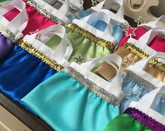 Princess Bag/ American Girl Bag/ Tote- Party Favor- Small- Mini- CHOOSE your own colors