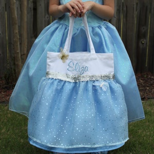 NEW CINDERELLA Inspired Princess Bag/ Tote Dance Bag Party Favor-Halloween Trick or Treat Bag Easter Bag image 1