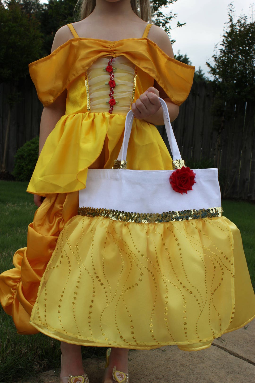 BELLE- Beauty and the Beast Inspired Princess Bag/ Tote- Dance