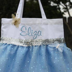 NEW CINDERELLA Inspired Princess Bag/ Tote Dance Bag Party Favor-Halloween Trick or Treat Bag Easter Bag image 3