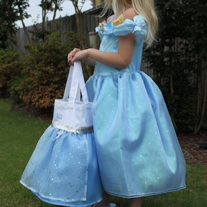 NEW CINDERELLA Inspired Princess Bag/ Tote Dance Bag Party Favor-Halloween Trick or Treat Bag Easter Bag image 4