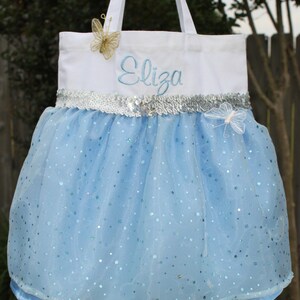 NEW CINDERELLA Inspired Princess Bag/ Tote Dance Bag Party Favor-Halloween Trick or Treat Bag Easter Bag image 5