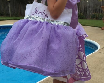 SOFIA the FIRST/ RAPUNZEL Inspired Princess Bag/ Tote- Easter Bag- Halloween Trick or Treat Bag- Dance Bag- Party Favor