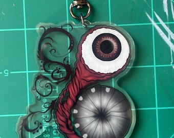 Eyeball acrylic keychain