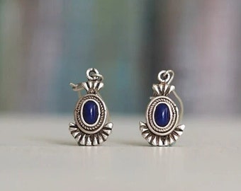 Vintage 0.925 sterling silver handmade earrings