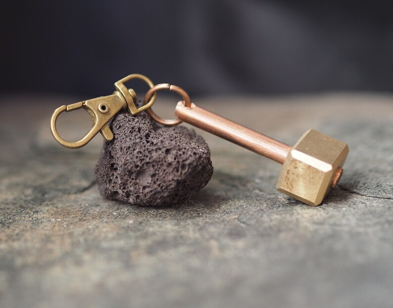 Mjolnir Thor's Hammer Hammer Keychain Keyring Hammer Etsy