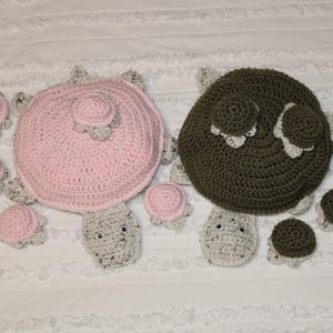 Crocheted Turtle Memory Game