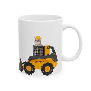 Bob the Cat Bulldozer Mug image 1