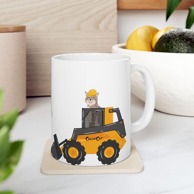 Bob the Cat Bulldozer Mug image 6