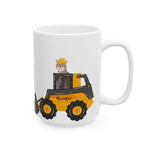 Bob the Cat Bulldozer Mug image 2