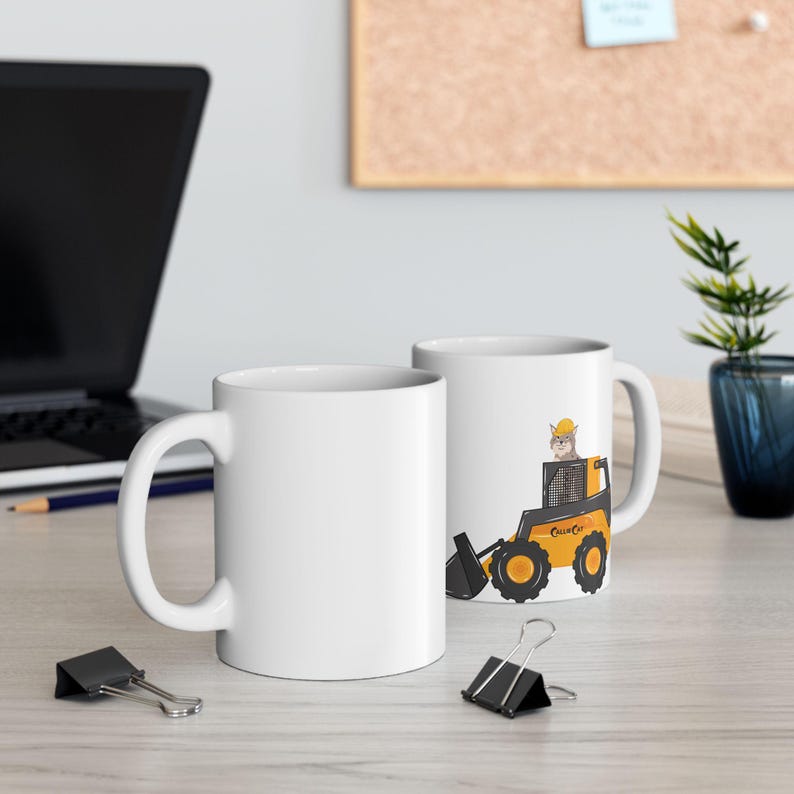 Bob the Cat Bulldozer Mug image 5