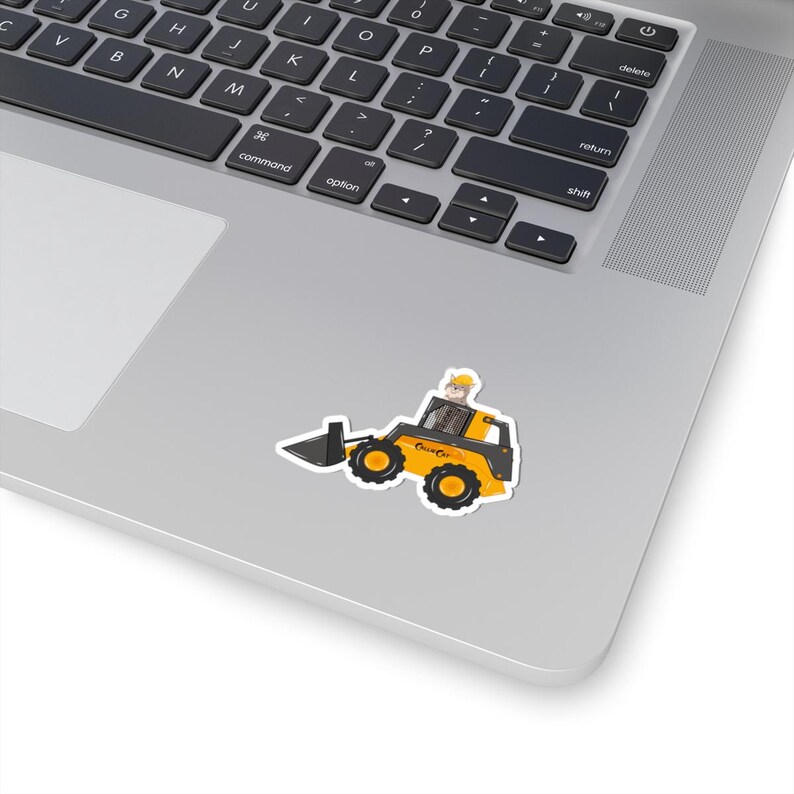 Bob the Cat Bulldozer Sticker image 8