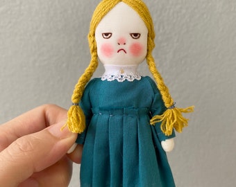 Handmade grumpy doll - Alice