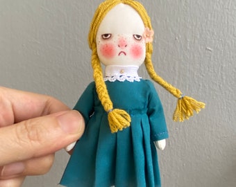 Handmade grumpy doll - Alice