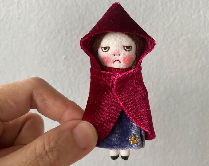 Grumpy Red Riding Hood Mini Grumpy Red Riding Hood - Etsy