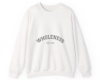 Wholeness Arch Logo Sweatshirt | Minimal Wellness Crewneck