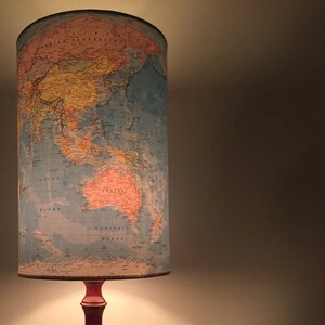 World Map Wrap - Pantalla XL para lámpara de mesa o de pie